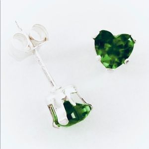 💖 Stainless Steel Cubic Zirconia Heart Earrings NEW